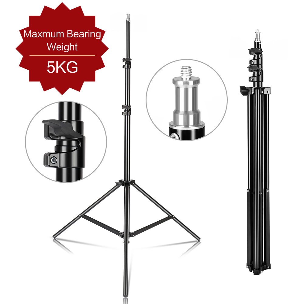 Photography Video Lighting Kit With Adjustable Tripod Stand - 240CM/7.9FT Ốc Vít 1/4 Chụp Ảnh