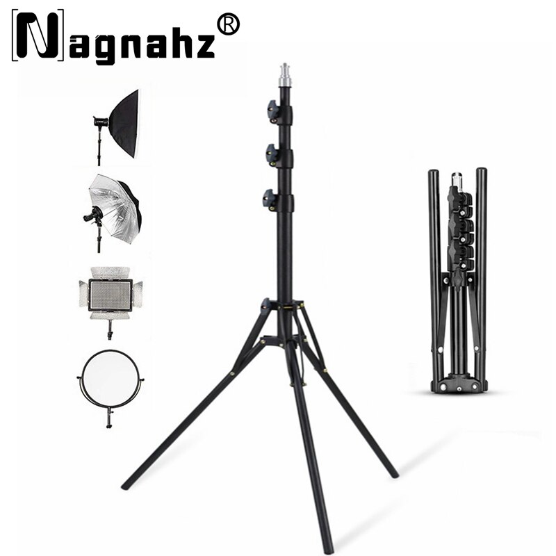 Photography Video Lighting Kit With Adjustable Tripod Stand - Nagnahz 78 ''chụp ảnh chiếu sáng