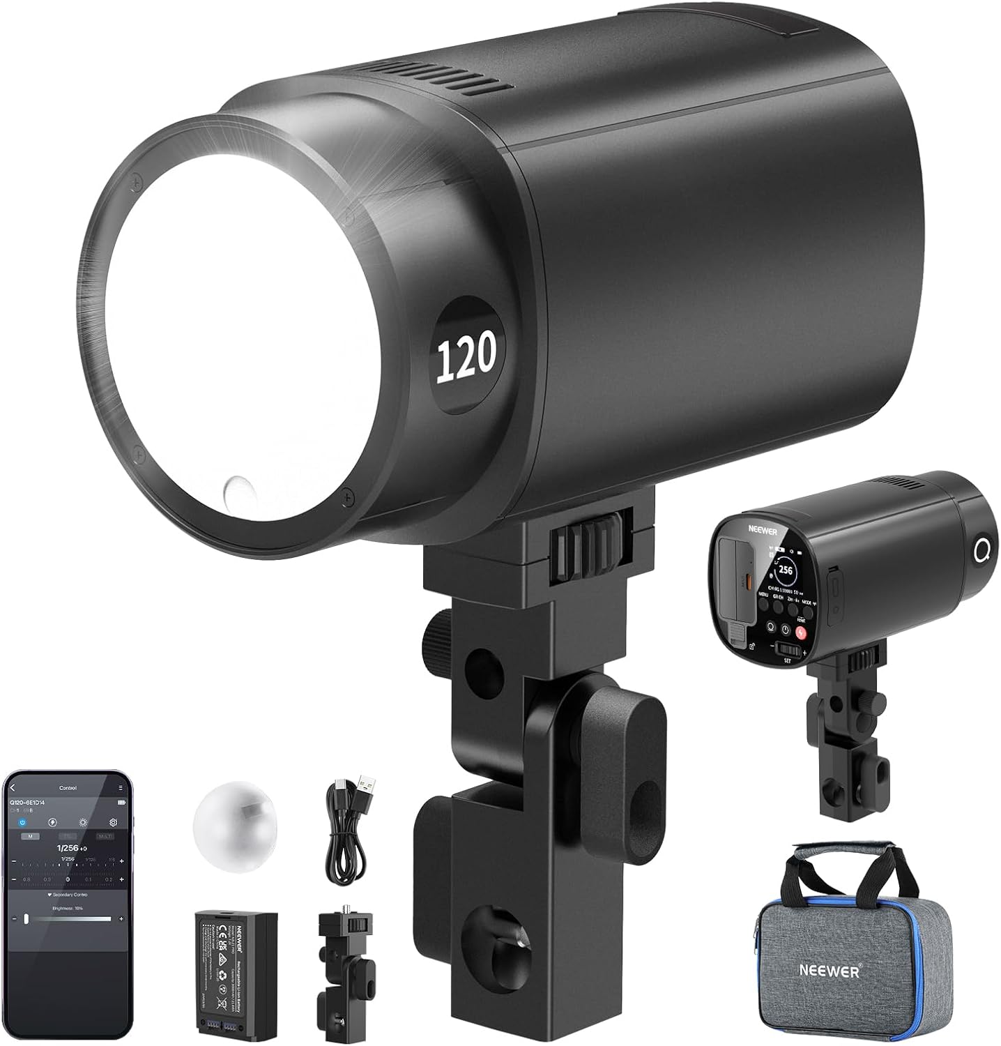 Portable Strobe Monolight - NEEWER Q120 120Ws 2.4G TTL Outdoor