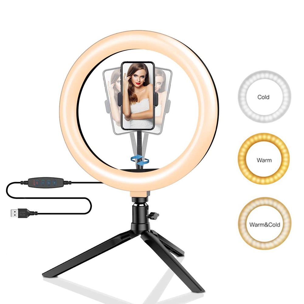 Photography Led Lighting Kit - 26cm 10 inch Led Ring Selfie