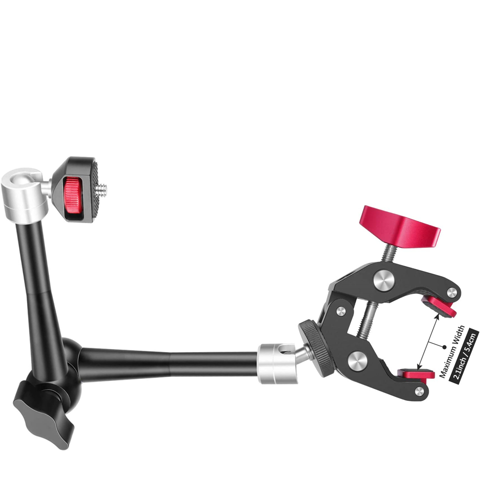 Photography Video Lighting Kit With Adjustable Tripod Stand - Adjustable Articulating Friction Magic Arm Large