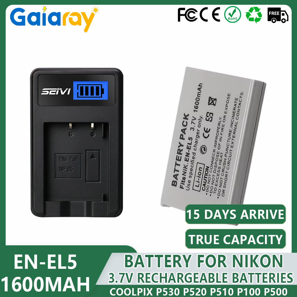 1-4pcs EN-EL5 ENEL5 Battery +L - đánh giá và giá Nikon Camera D3500