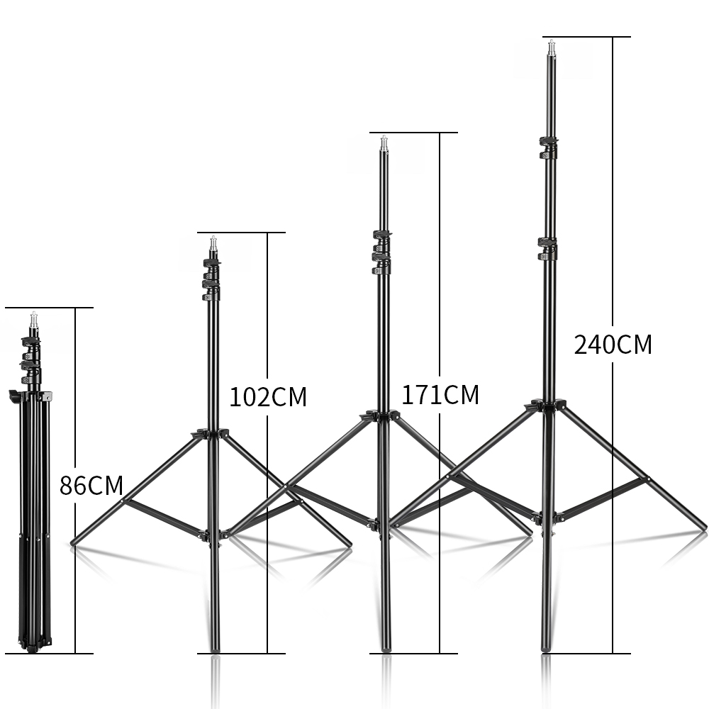 240CM/7.9FT Ốc Vít 1/4 Chụp Ản - đánh giá và giá Photography Video Lighting Kit With Adjustable Tripod Stand