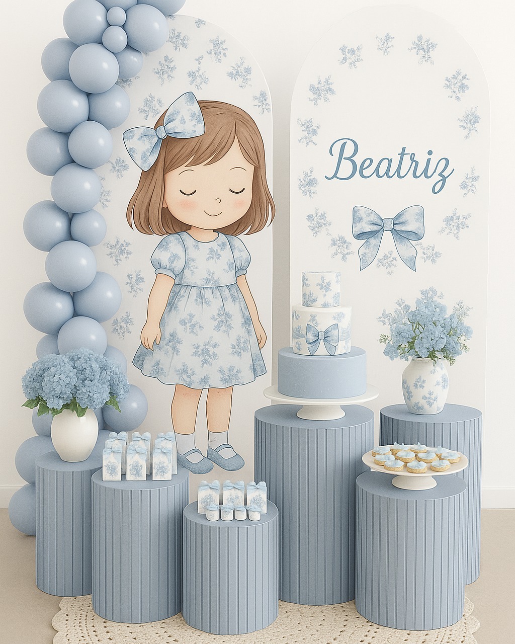 Custom Name Light Blue Bow Flo - đánh giá và giá Photography Lighting Names