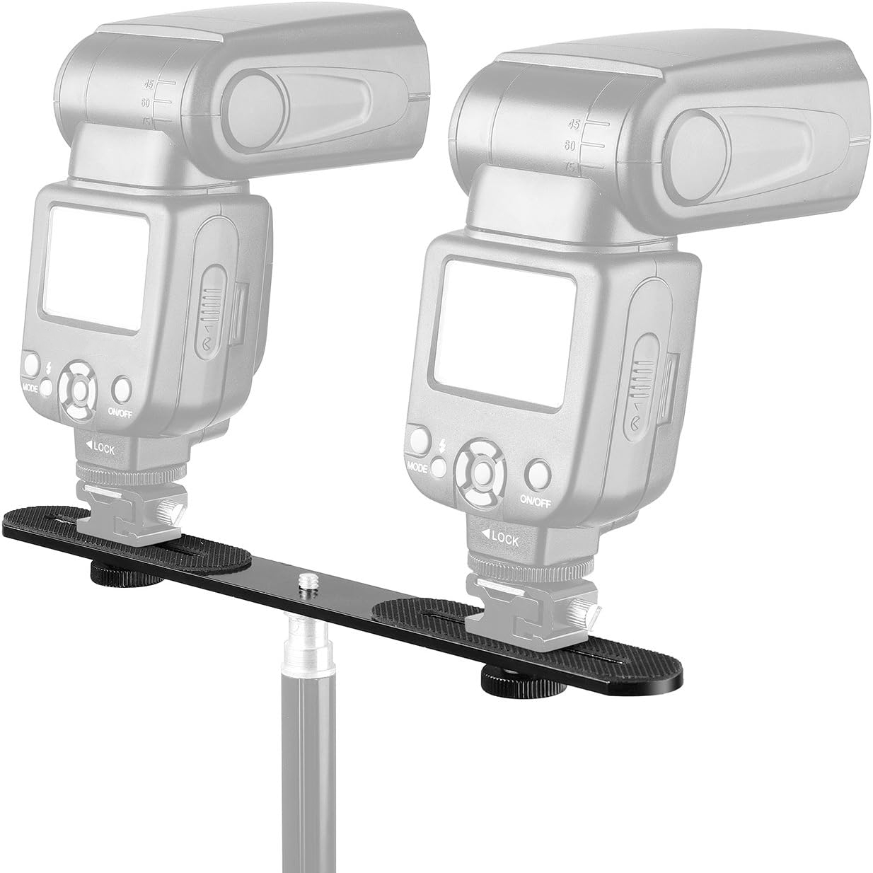 1/4'' Dual Flash Bracket Mount - đánh giá và giá Photography Video Lighting Kit With Adjustable Tripod Stand