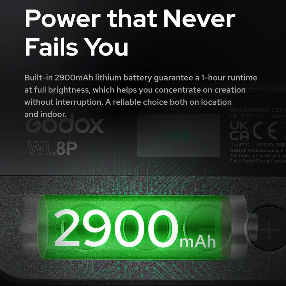 Godox WL8P RGB Waterproof LED  - đánh giá và giá Photography Lighting Rgb