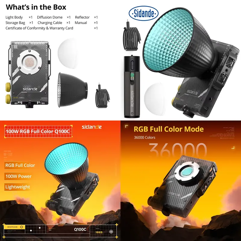 Brand For Sidande Q100C Q100Li - đánh giá và giá Photography Lighting Rgb