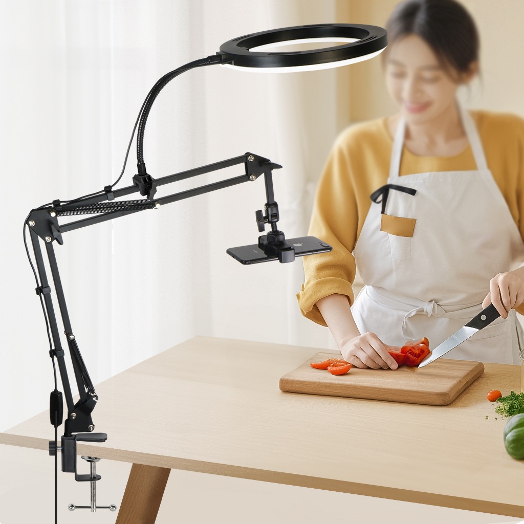 Live Stand Mobile Phone Profes - đánh giá và giá Photography Video Lighting Kit With Adjustable Tripod Stand