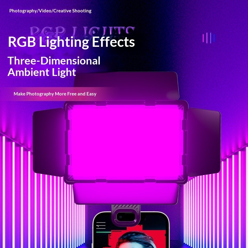 Four-page diffuser RGB fill li - đánh giá và giá Photography Lighting Rgb