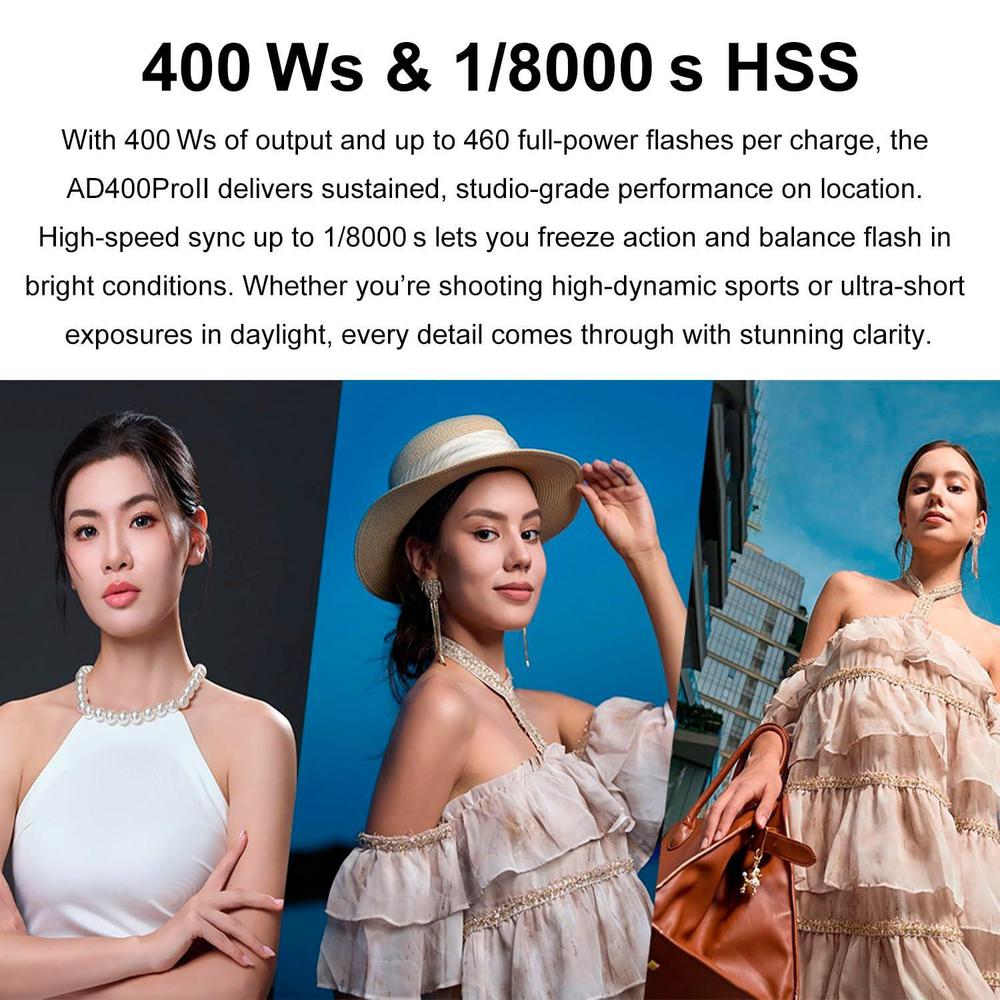 Godox AD400 Pro II AD400Pro II - đánh giá và giá Portable Strobe Monolight