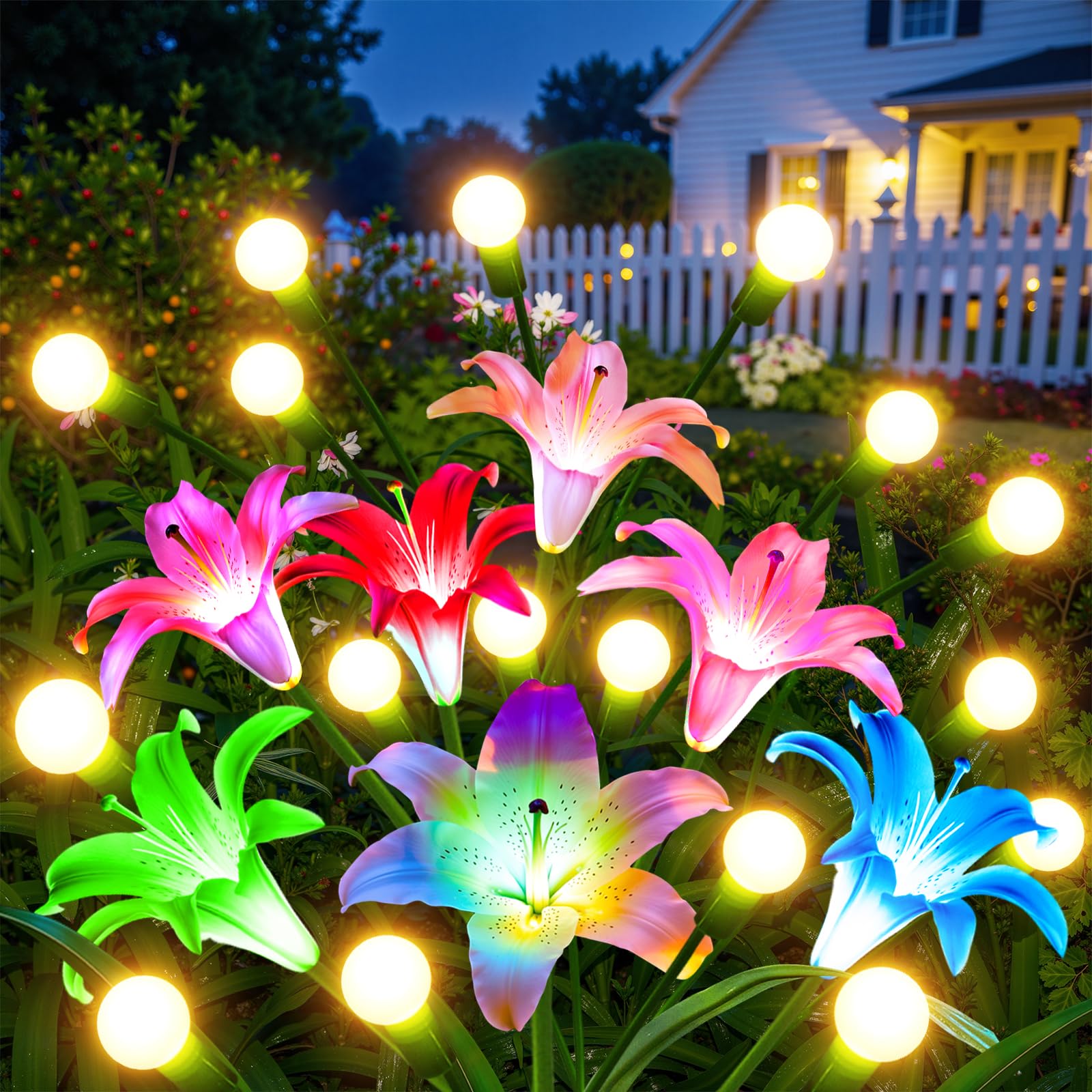 2/4 Pack Upgraded Solar Lights - đánh giá và giá Flower Photography Led Lighting Pack