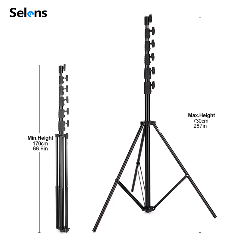 Selens 7.3m Air Cushion Light  - đánh giá và giá Photography Video Lighting Kit With Adjustable Tripod Stand