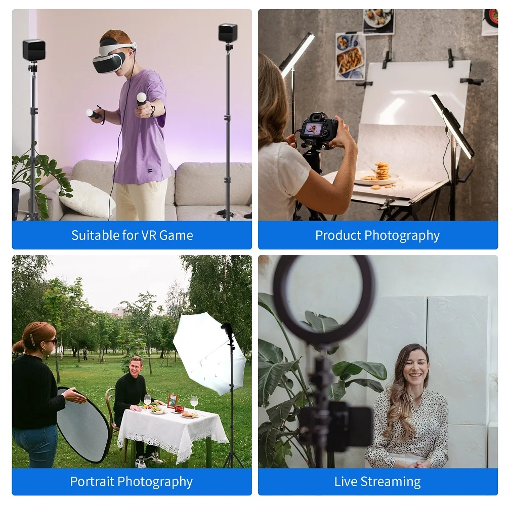 Selens 7.3m Air Cushion Light  - đánh giá và giá Photography Video Lighting Kit With Adjustable Tripod Stand