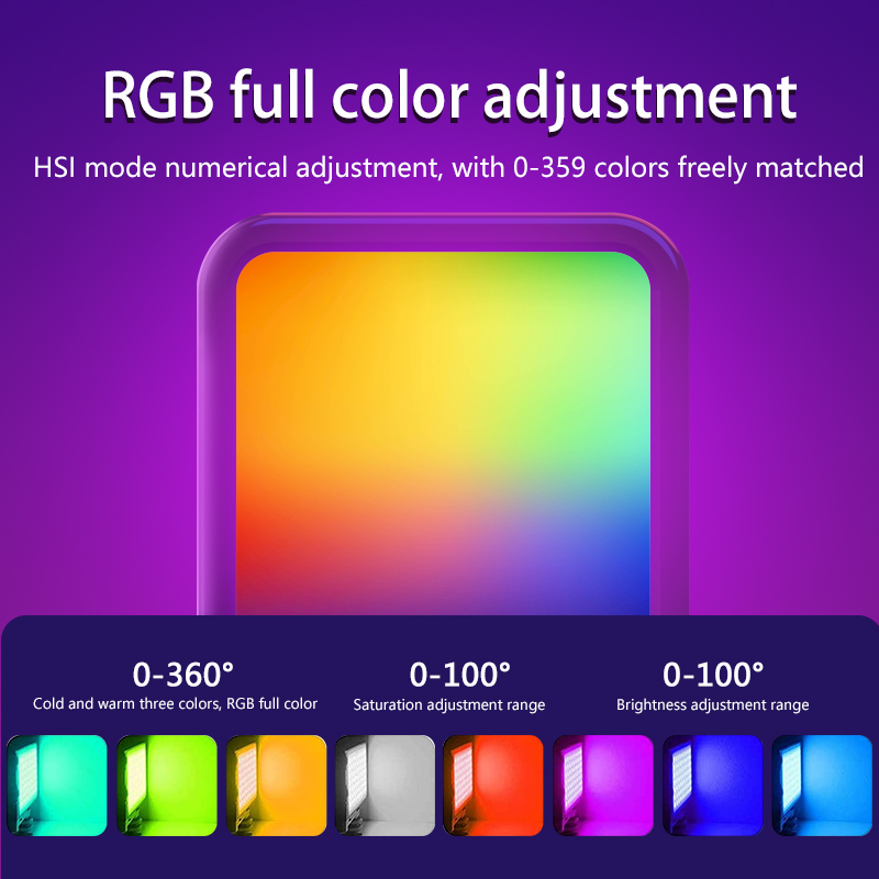 RGB Fill Light Portable LED Ph - đánh giá và giá Photography Lighting Rgb