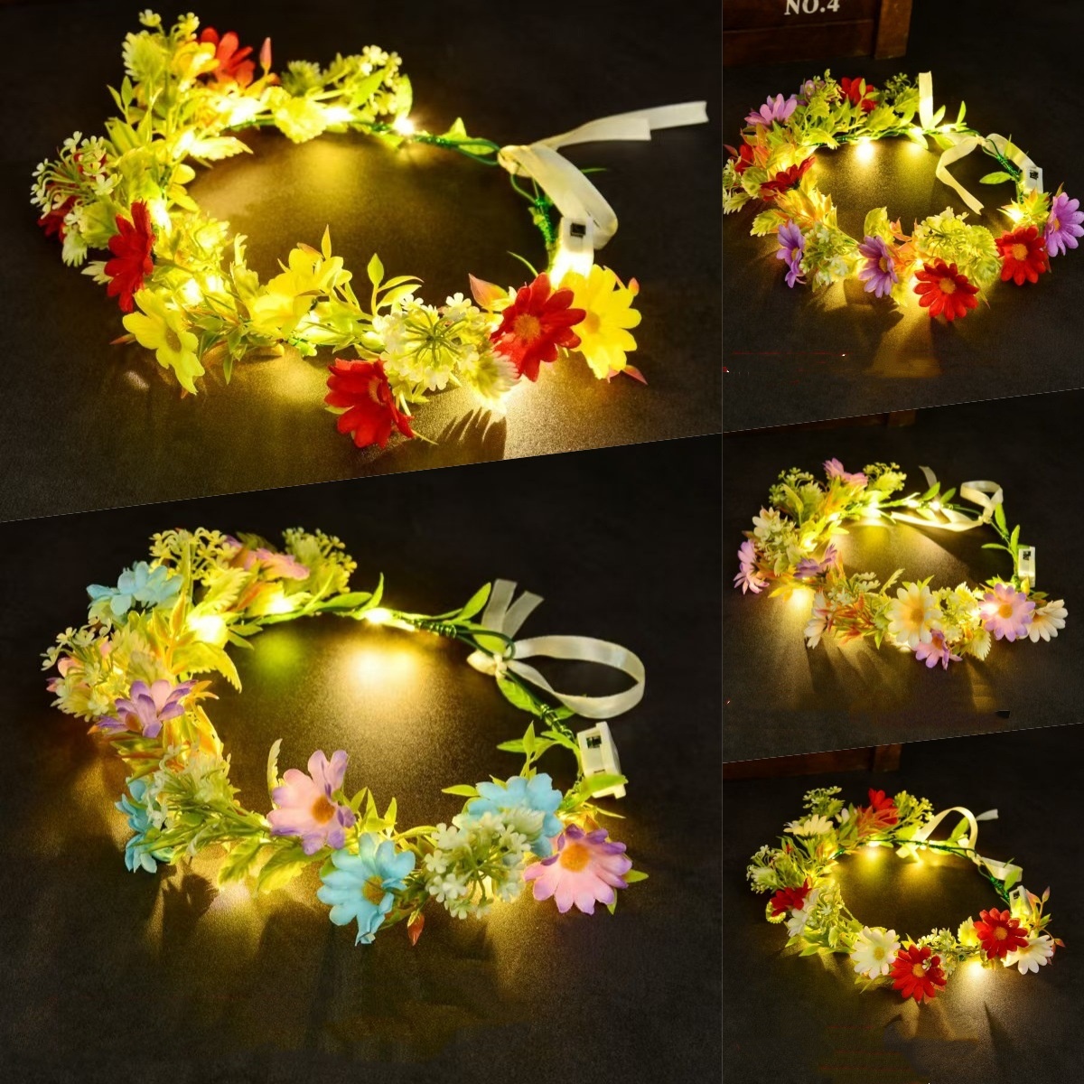 LED Light Up Flower Crown Head - đánh giá và giá Photography Lighting Equipment