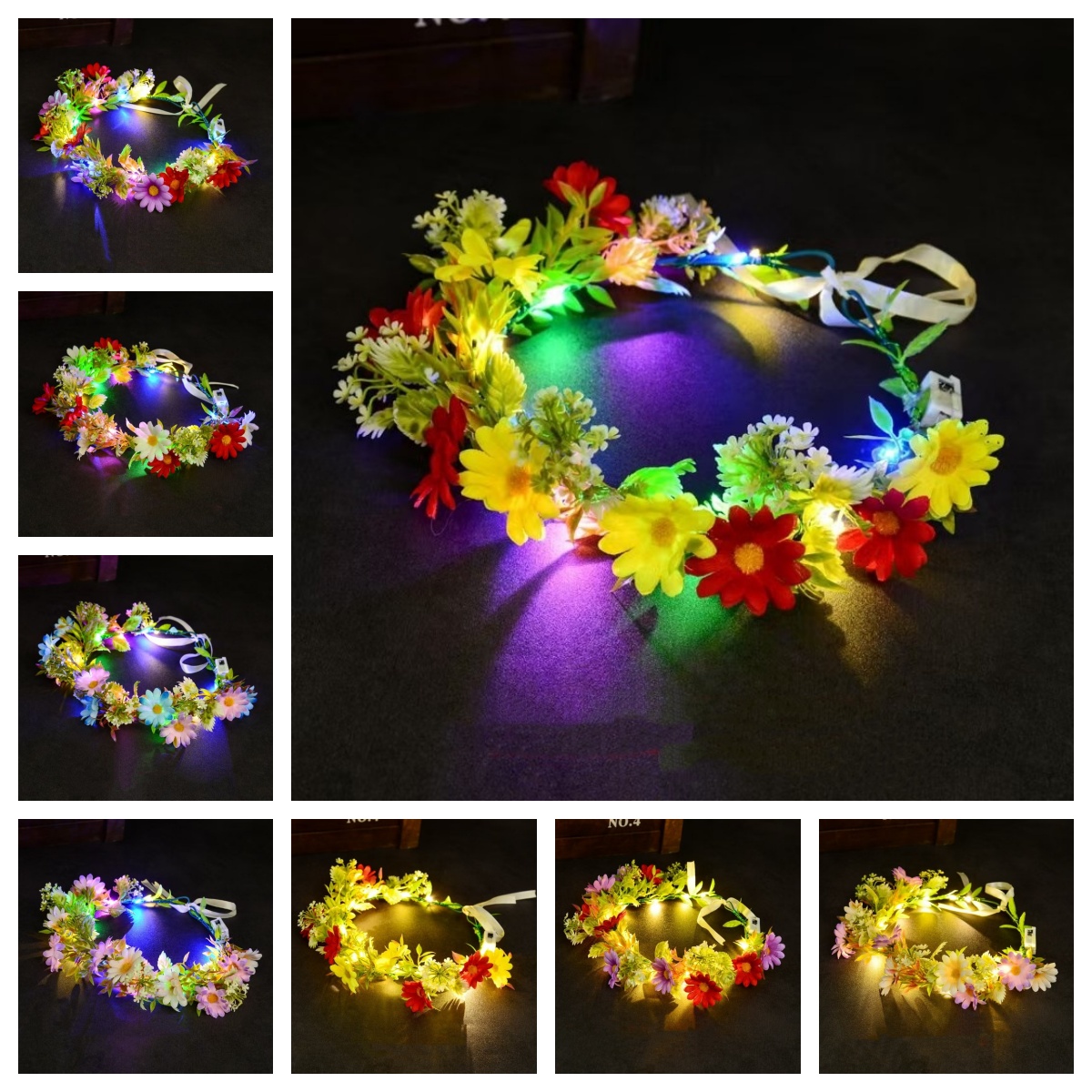 LED Light Up Flower Crown Head - đánh giá và giá Photography Lighting Equipment