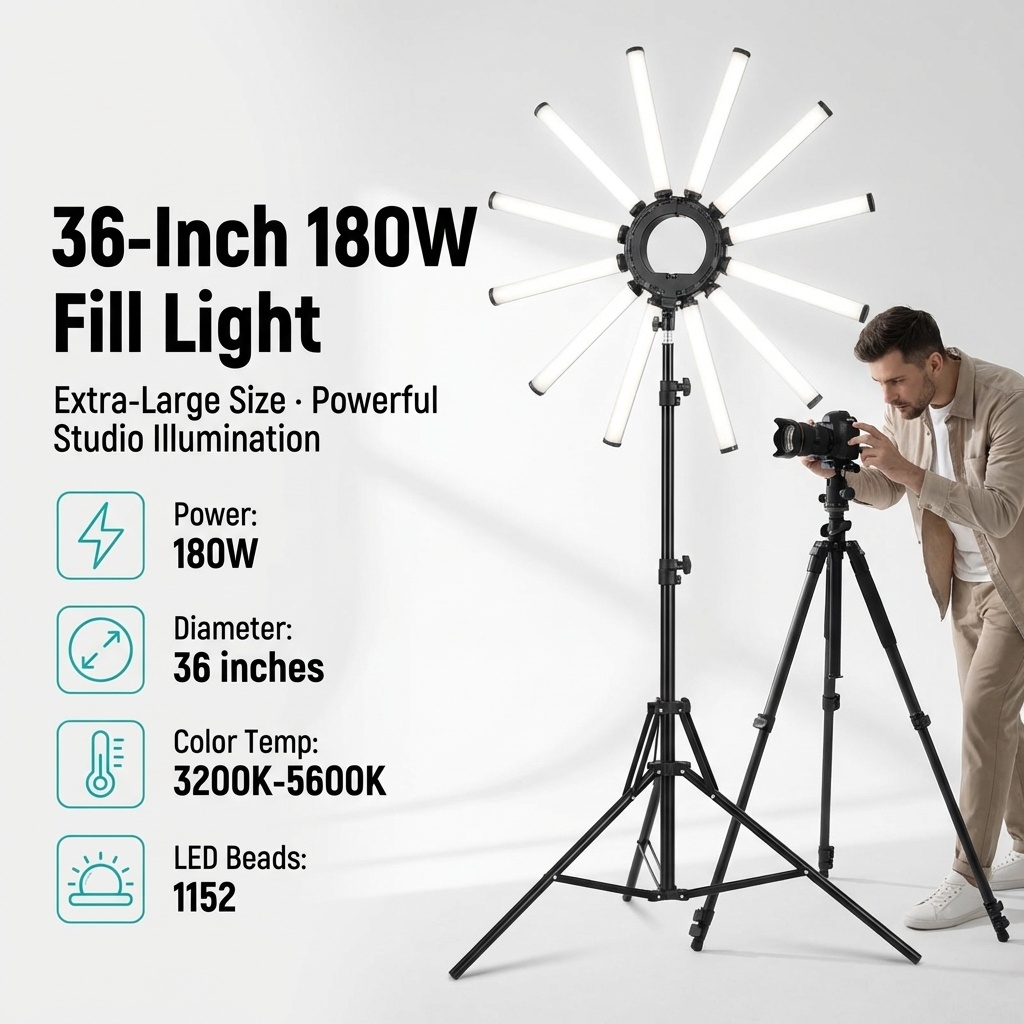 12 Arms Multi Tube Photography - đánh giá và giá Photography Led Lighting Kit