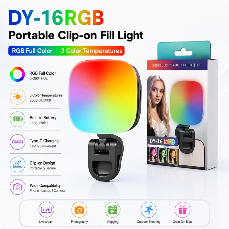 Portable RGB LED Fill Light Po - đánh giá và giá Photography Lighting Rgb