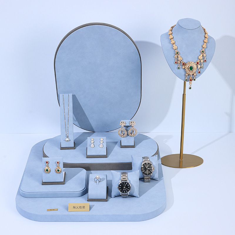 Light Blue Microfiber Jewelry  - đánh giá và giá Photography Lighting Set