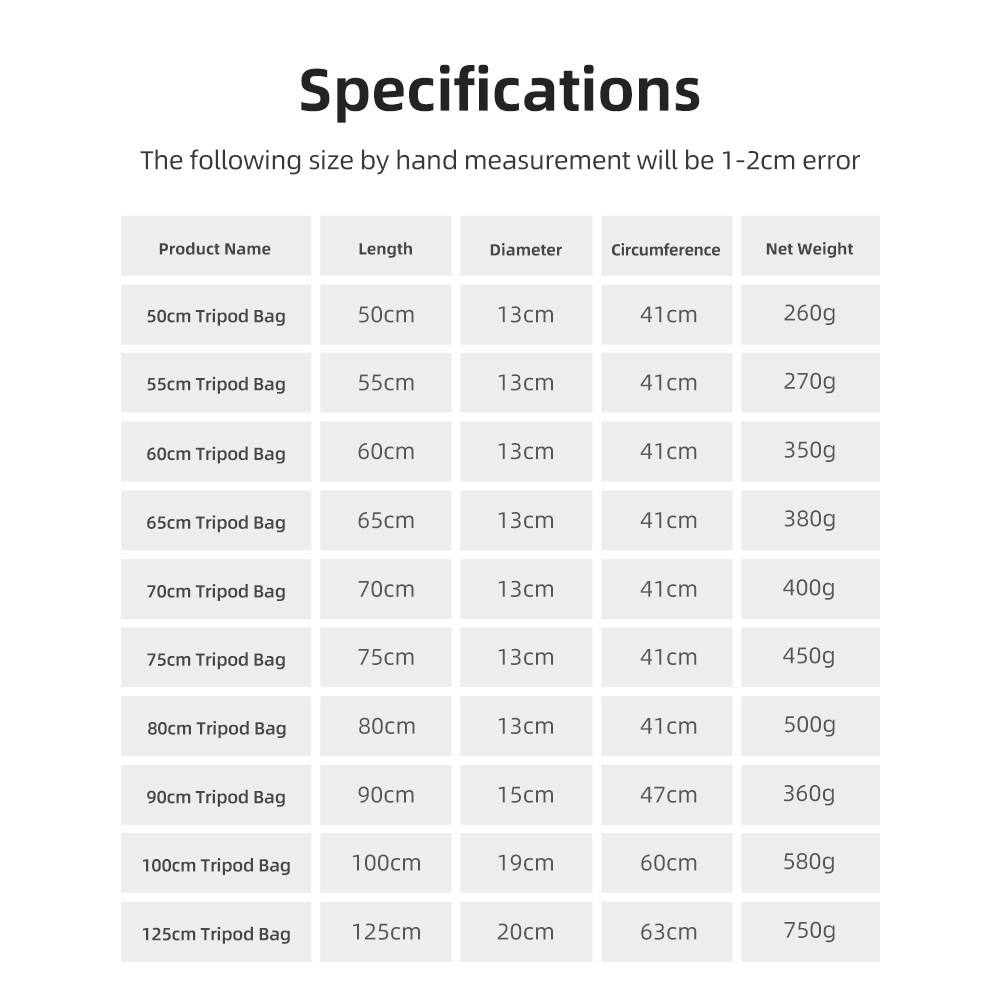 55/60/65/70/75/80/100/125Cm Đệ - đánh giá và giá Photography Lighting Equipment