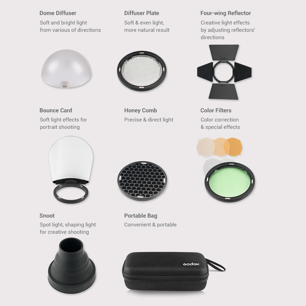 Godox AK-R1 Flash Accessory Se - đánh giá và giá Photography Lighting Set
