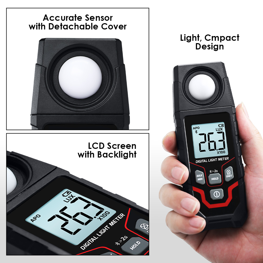 Bluetooth Digital Lux Meter w/ - đánh giá và giá Photography Lighting Equipment