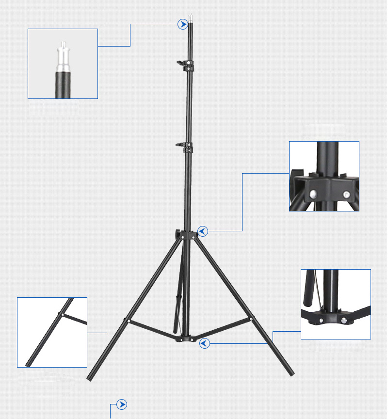 Projector Bracket Travel Tripo - đánh giá và giá Photography Video Lighting Kit With Adjustable Tripod Stand