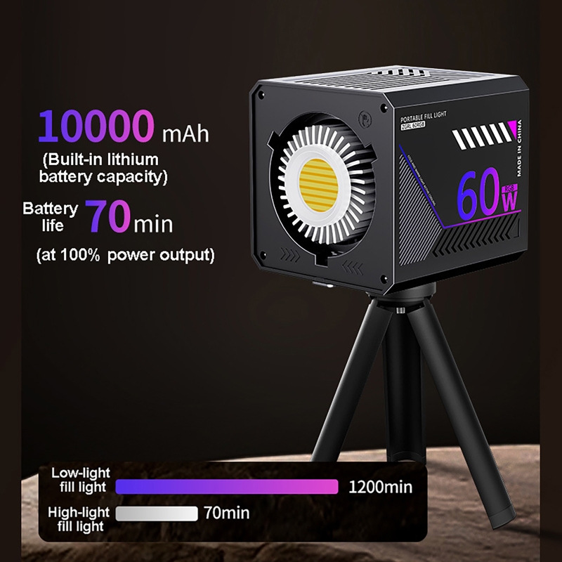 60W RGB Video Light Portable L - đánh giá và giá Photography Lighting Rgb