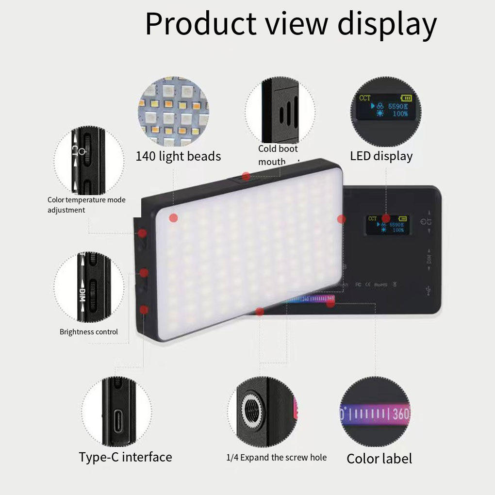 RGB Modes Mini Spotlight Fill  - đánh giá và giá Photography Lighting Rgb