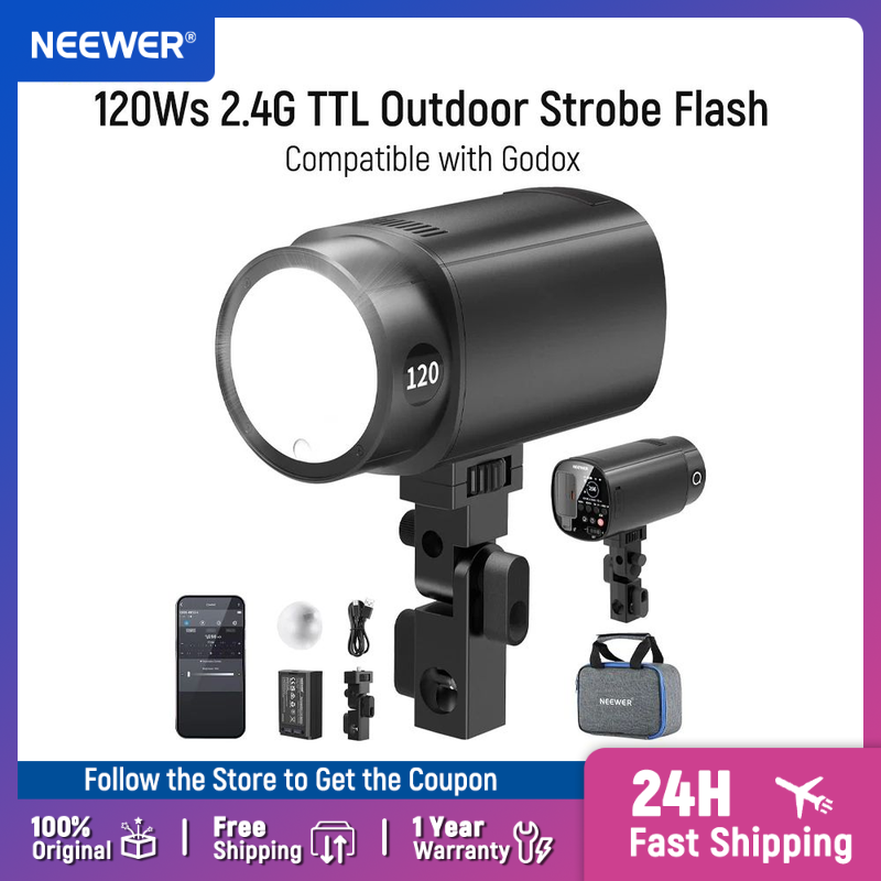 NEEWER Q120 120Ws 2.4G TTL Out - đánh giá và giá Portable Strobe Monolight