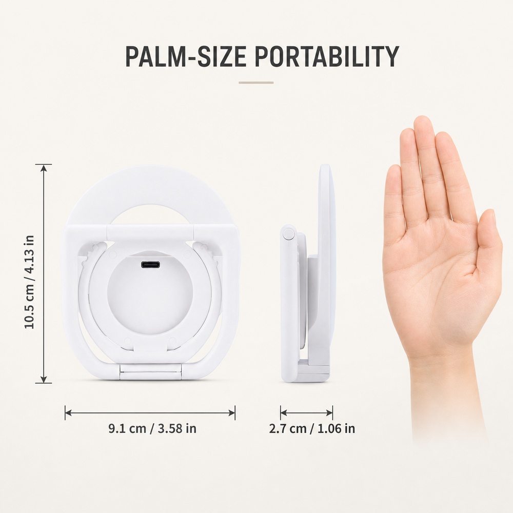 Foldable Magnetic Phone Fill L - đánh giá và giá Photography Lighting Video