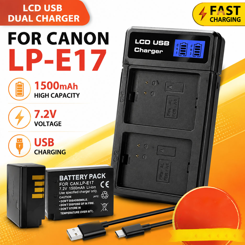 Dual Charger Set for LP-E17 Ba - đánh giá và giá Nikon Camera D3500